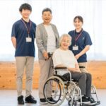 介護職員と利用者とご家族