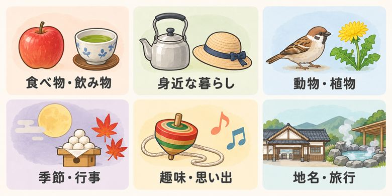 高齢者向け古今東西ゲーム 6ジャンルのお題紹介